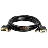 SVGA Super VGA HD15 M/M Cable with 3.5mm Stereo Audio Gold Plated 10 feet 10ft
