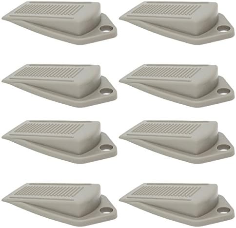 [8-pack] Hodeck Wide Foot Rubber Door Stopper Wedge Stop, Works for All Surfaces with Safety