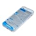 Appbox Flowing Liquid Swimming Magic Maze Transparent Hard 3d Liquid Case Cover Shell for Iphone 5 5s (Blue)