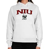 Northern Illinois Huskies Ladies Logo Arch Applique Midweight Pullover Hoodie - White