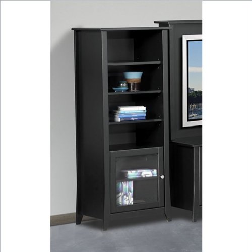 Nexera Tuxedo Curio Cabinet, Black On Sale