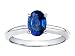 1.00 cts Genuine Sapphire Solitaire Engagement Ring - 14kt White or Yellow Gold