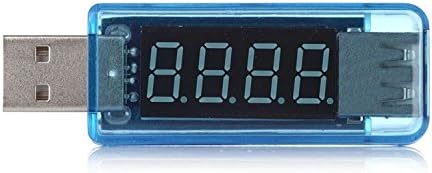 Brilliant Shop ® USB Voltage Current Multimeter USB Power Meter USB Tester Monitor USB Meter 2.0/3.0 Amp Volt LED Reader Ultra Portable Durable V/a Measure Best Voltmeter for Smartphone Tablet Gadget USB Charger Solar Panel Battery Charging Status