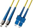 15M Singlemode Duplex Fiber Optic Cable (9/125) - FC to SC