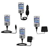 Gomadic for the PalmOne Palm Treo 750v - Road Warrior Kit for the PalmOne Treo 750v includes a Car & Wall Charger AND USB cable AND Battery Extender - Gomadic Brand w/ TipExchange Technology