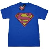 DC COMICS SUPERMAN GLOW-IN-THE-DARK SHIELD TEE Licensed at Blue Devil Clothing