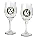 Oakland Athletics Primary Logo 2 Piece Wine Glass Set