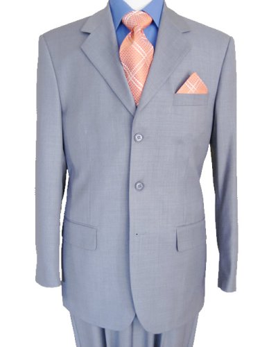 2009 New Gray Men Suits ~~ Italian 100% Merino Wool Hand Tailored Suit with Pefect Fit ~~ GUARANTEED THE BEST DEALS
