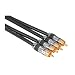 Hama HomeTheatre Verbindungskabel 2 Cinch-Stecker - 2 Cinch-Stecker 1,5 m metall