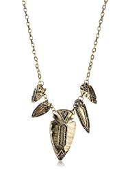 House of Harlow 1960 14k Gold-Plated Five Station Pave Arrowhead Necklace