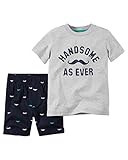 カーターズ Carter's Tシャツ 半袖 綿ジャージー100% ＆ ショートパンツ 綿100% 2点セット 2-Piece Tee & Short Set 9M (67-72cm)