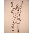 Fisherman / Fishing Iron Sports Shadow Decorative Wall Art
