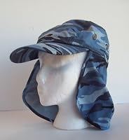 Legion Flapper Boating Cap Blue Camouflage from Q Headwear