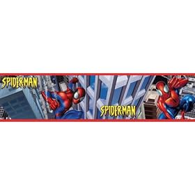 RoomMates WT1058BCS 5-Yard Spiderman Peel and Stick Border