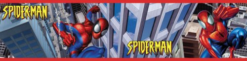 RoomMates WT1058BCS 5-Yard Spiderman Peel and Stick Border