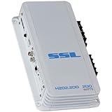 Sound Storm Laboratories H202.200 200 Watts Marine Grade 2 Channel Power Amplifier (White)