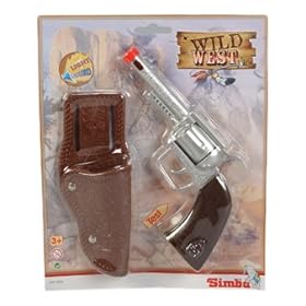 Simba 108021939 - Set far West con pistola e fodero Simba 108021939 - Set far West con pistola e fodero