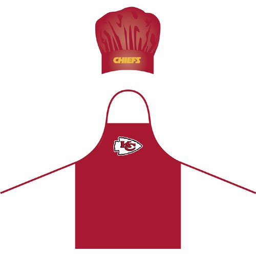 Kansas City Chiefs Nfl Barbeque Apron And Chefs Hat