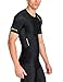 Skins Men's A400 Short Sleeve Compression Top, Black, Large
