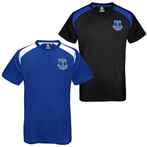 Everton Football Club Official Soccer Gift Mens Poly Training Kit T-Shirt