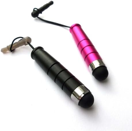 Hi-Tech Dealz® 2 Pack of Stylus (Black Pink) 3.5mm MINI ATTACHABLE Universal Touch Screen Capacitive Pen for Huawei Tablet PC / Cell Phone / Smartphone : Huawei Ascend D quad, Huawei Ascend D quad XL, Huawei Ascend D1, Huawei Ascend G300, Huawei Ascend II, Huawei Ascend P1, Huawei Ascend P1 S, Huawei Fusion U8652, Huawei IDEOS S7 Slim, Huawei Impulse 4G, Huawei M886 Mercury, Huawei MediaPad, Huawei MediaPad 10 FHD, Huawei MediaPad S7-301w, Huawei T8300, Huawei U8100, Huawei U8150 IDEOS, Huawei U8180 IDEOS X1, Huawei U8220, Huawei U8230, Huawei U8350 Boulder, Huawei U8500, Huawei U8510 IDEOS X3, Huawei U8520 Duplex, Huawei U8650 Sonic, Huawei U8800 IDEOS X5, Huawei U8800 Pro, Huawei U8850 Vision, Huawei U8860 Honor, Huawei U9000 IDEOS X6