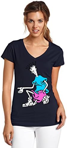 Yusuf Women's Fido Dido Short Sleeve V-Neck Tee Navy