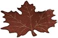 Heritage Lace Maple Leaf 14-Inch by 15-Inch Placemat, Dark Paprika, Set of 2