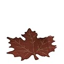 Heritage Lace Maple Leaf 14-Inch by 15-Inch Placemat, Dark Paprika, Set of 2