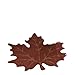Heritage Lace Maple Leaf 14-Inch by 15-Inch Placemat, Dark Paprika, Set of 2