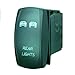 STVMotorsports Laser Green Rocker Switch Rear Lights 20A 12V On/Off LED Light