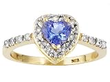 10KT .45CT TANZANITE WITH .26CTW DIAMOND RING