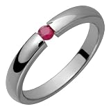 Amylea Ruby Titanium Ring
