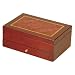 Rowena Mele Jewelry Box with Burlwood Lid in Cherry