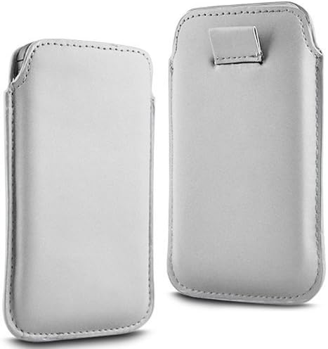 N4U Accesoories Twin Value Pack - 2 X White Superior Pu Soft Leather Pull Flip Tab Case Cover Pouch For Sony Ericsson Live With Walkman