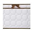 Bacati Quilted Bumper Pad - White/Chocolate