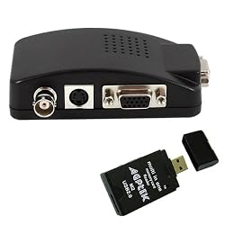 CCTV Camera BNC S-Video VGA to Laptop Computer PC VGA Monitor Converter Adapter Box w/AGPtek USB2.0 All in one card reader CCTV Camera BNC S-Video VGA to Laptop Computer PC VGA Monitor Converter Adapter Box w/AGPtek USB2.0 All in one card reader