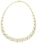 18k Yellow Gold Plated Sterling Silver Emerald and Diamond Accent Necklace, 17"