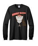Ripple Junction - Monkey Brains - Black Basic Long Sleeve Cotton Tee - X-Large