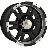 Ion Alloy 182 Matte Black Machined Wheel (16x8)