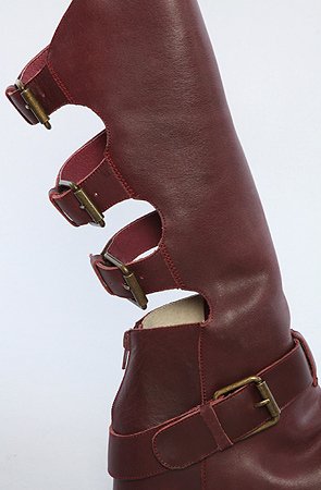 80%20 The Cody Buckle Back Hidden Wedge Boot in Ox Blood,Shoes for Women from 80%20