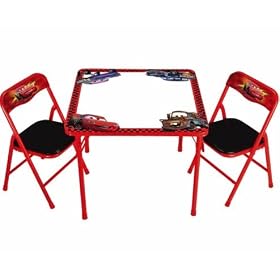 Cars The Movie Erasable Activity Table and Chairs