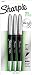 Sharpie Grip Stick Fine Point Pen, 3 Colored Ink Pens (1758054)