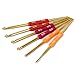 6pcs Double Ended Crochet Hooks Needles Sizes 2-3/3-5/4-6/5-7/6-9/7-8