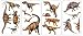 Dinosaurs Wall Stickers Set (York)
