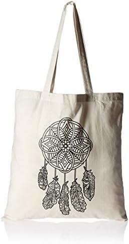 Giraffe Crafts Zendoodle Tote Bag for Adult Coloring, Dreamcatcher