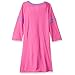 Shopkins Girls Long Sleeve Nightgown Pajamas (8, SPK Fuchsia/Multi)