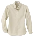 Ladies' Poplin Button Down Long Sleeve Shirt