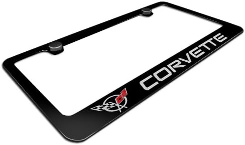Chevrolet Corvette C5 Black Metal License Frame