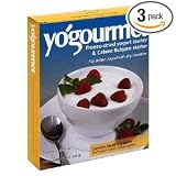 Yogourmet Freeze Dried Yogurt Starter, 3-Count Boxes (Pack of 3)