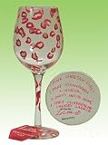 Pink Cheetah Love My Wine Stem by Lolita New